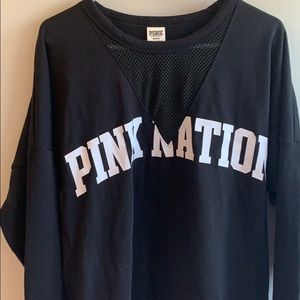 Pink long sleeve sweatshirt